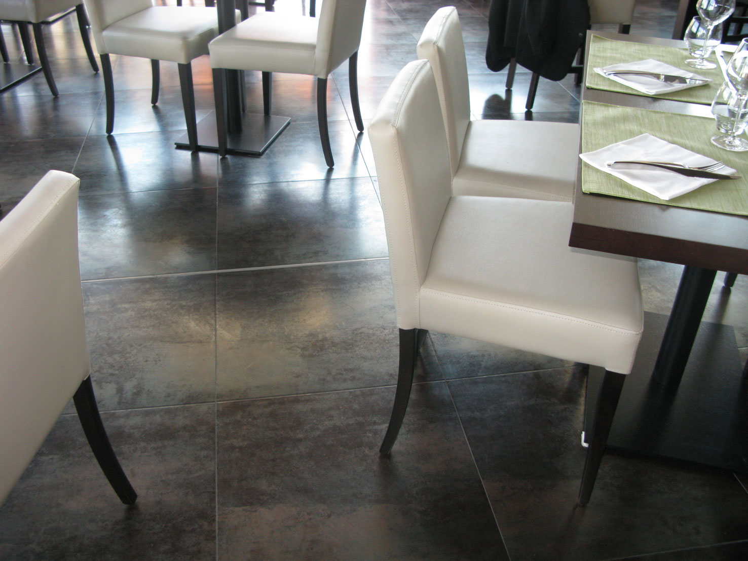 Carrelage sol aspect metal 60x60 metallica silver ou gold et acier ...