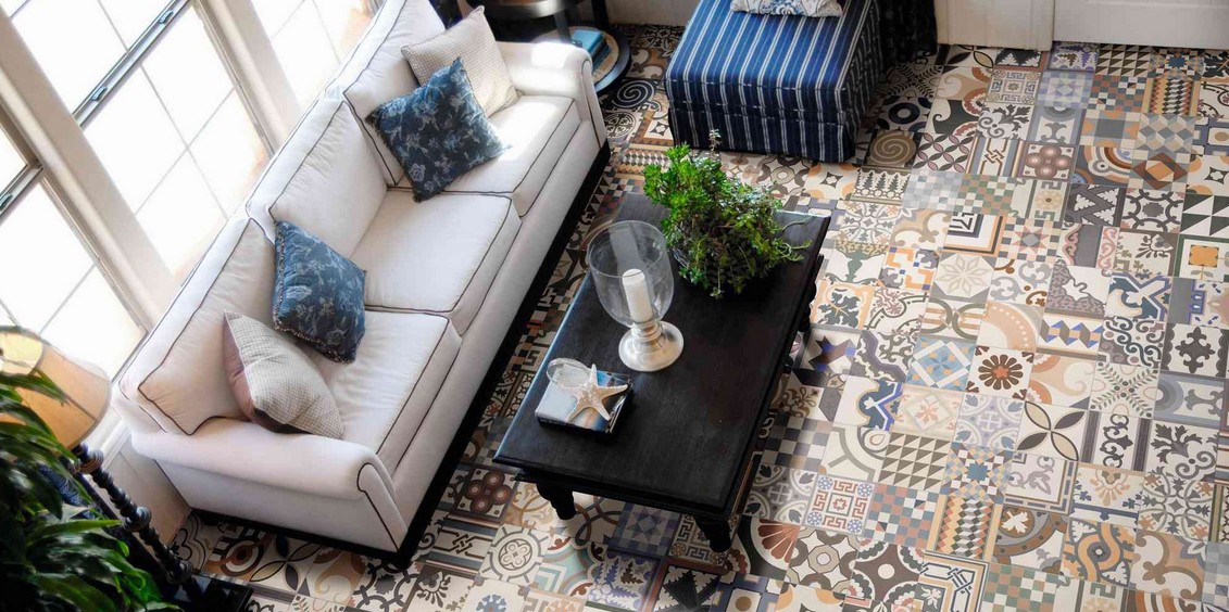 Carrelage 44x44 patchwork realonda carrelage 1er choix ... Faience cuisine carreaux ciment