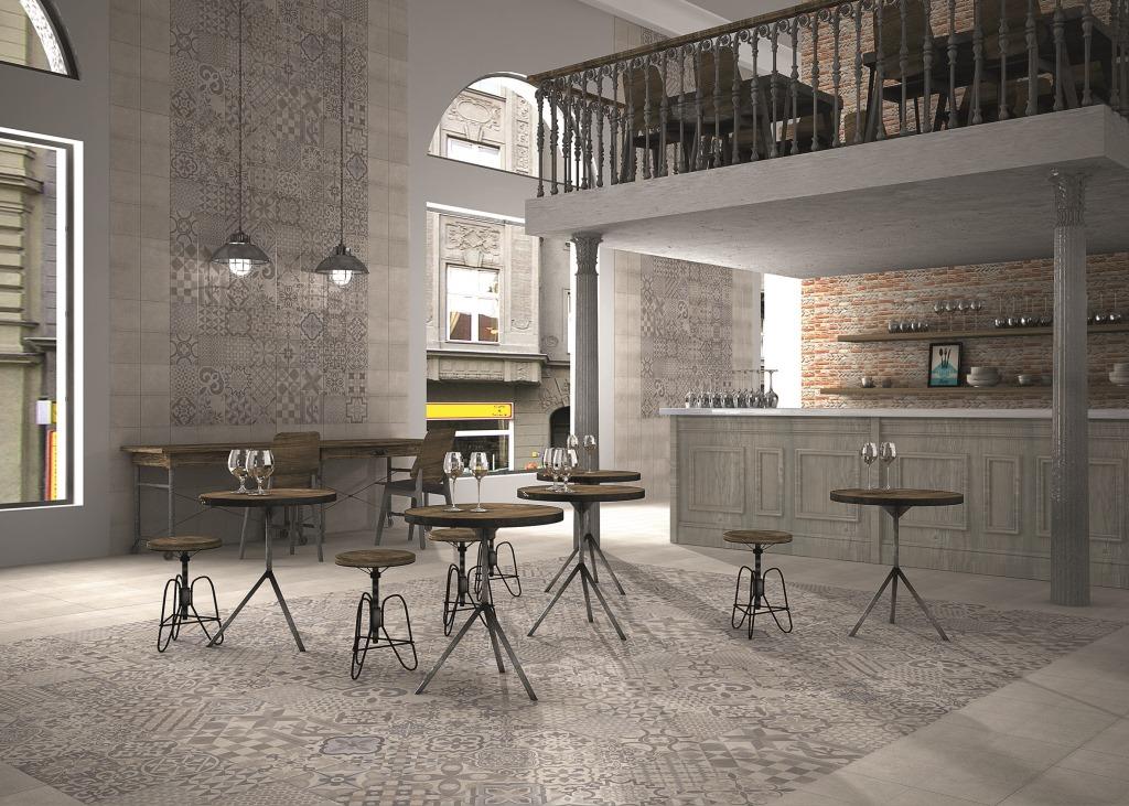 Carrelage vintage sol et mur 44x44 skyros realonda realonda ... De cuisine Ciment décor Carreaux