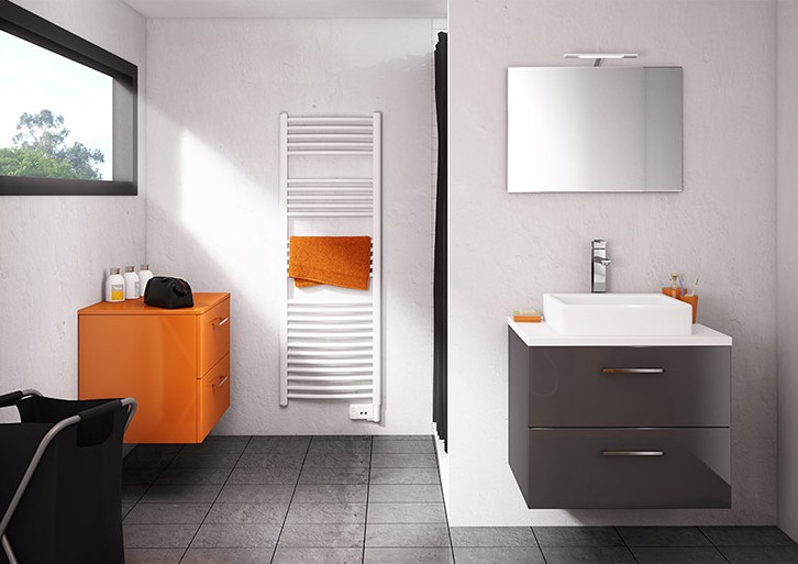 Meuble simple vasque 70 cm série Loft Discac salle de bains Meuble ... Meuble simple vasque 70 cm série Loft Discac salle de bains Meuble ...