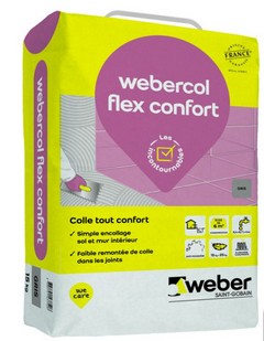 Weber.Col Flex Confort - sac de 15 kg.