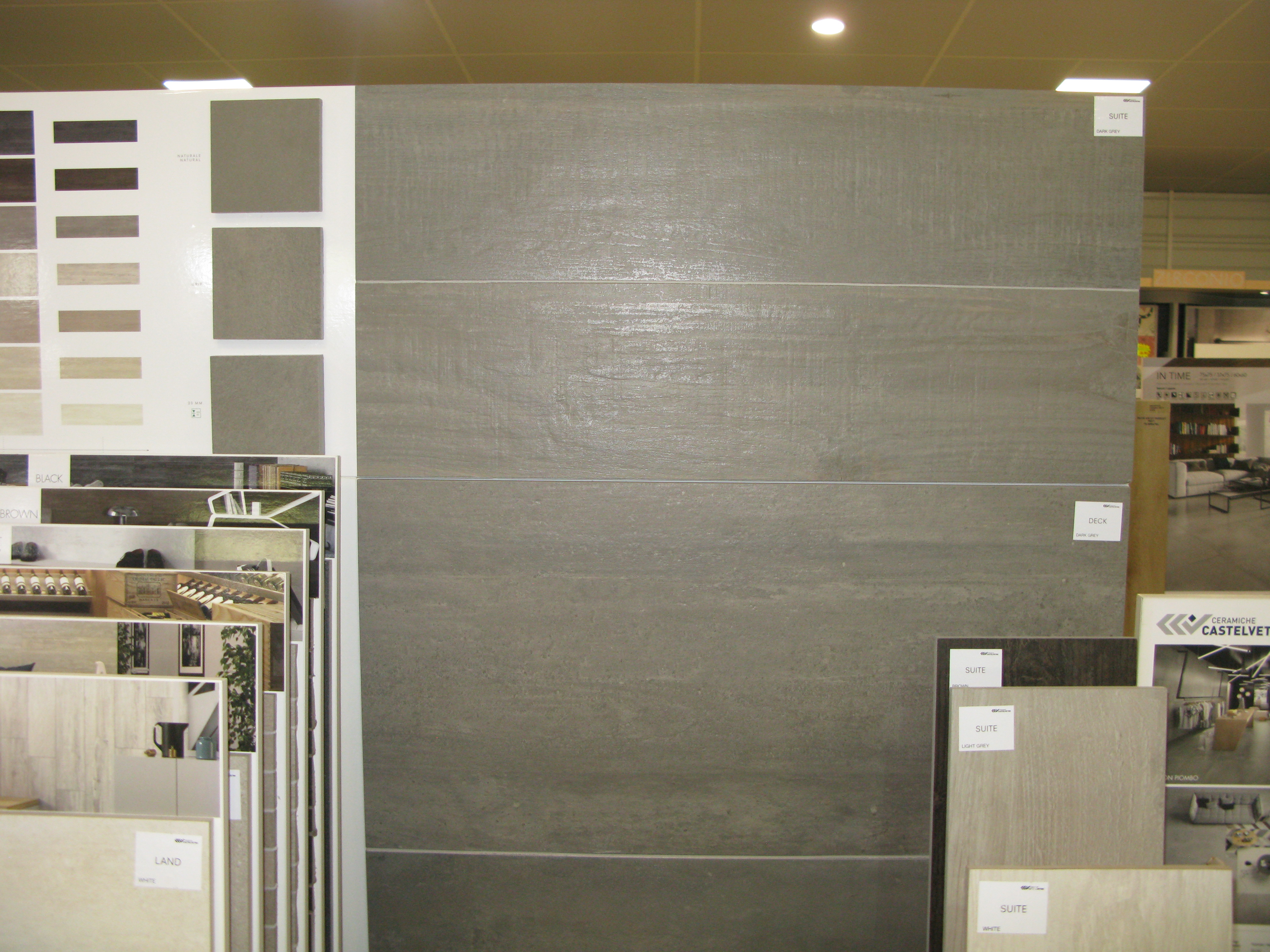 Carrelage 60x120, 60x60,30x60, 80x80, 30x120, 20x120 et 20x80 Srie Concept Dark Grey Castelvetro