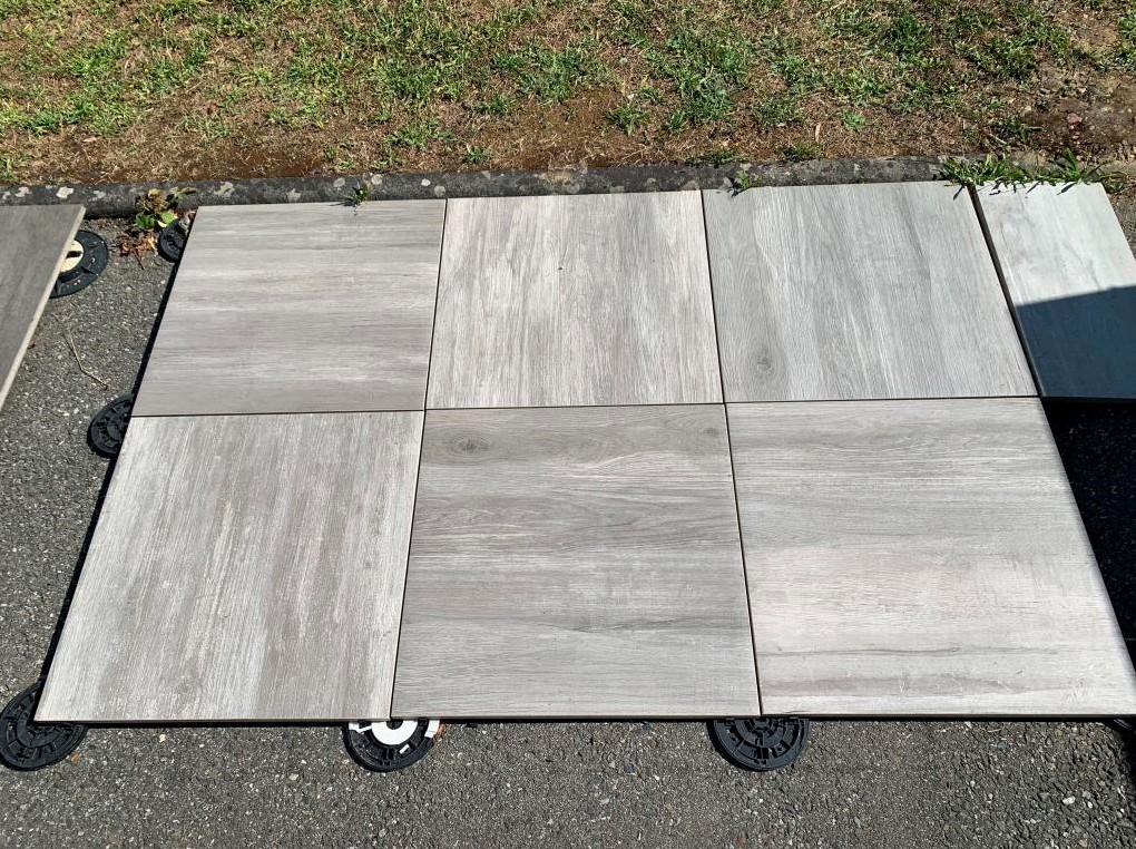 Carrelage sur plot  60x60 2cm d'paisseur Aequa Cirrus