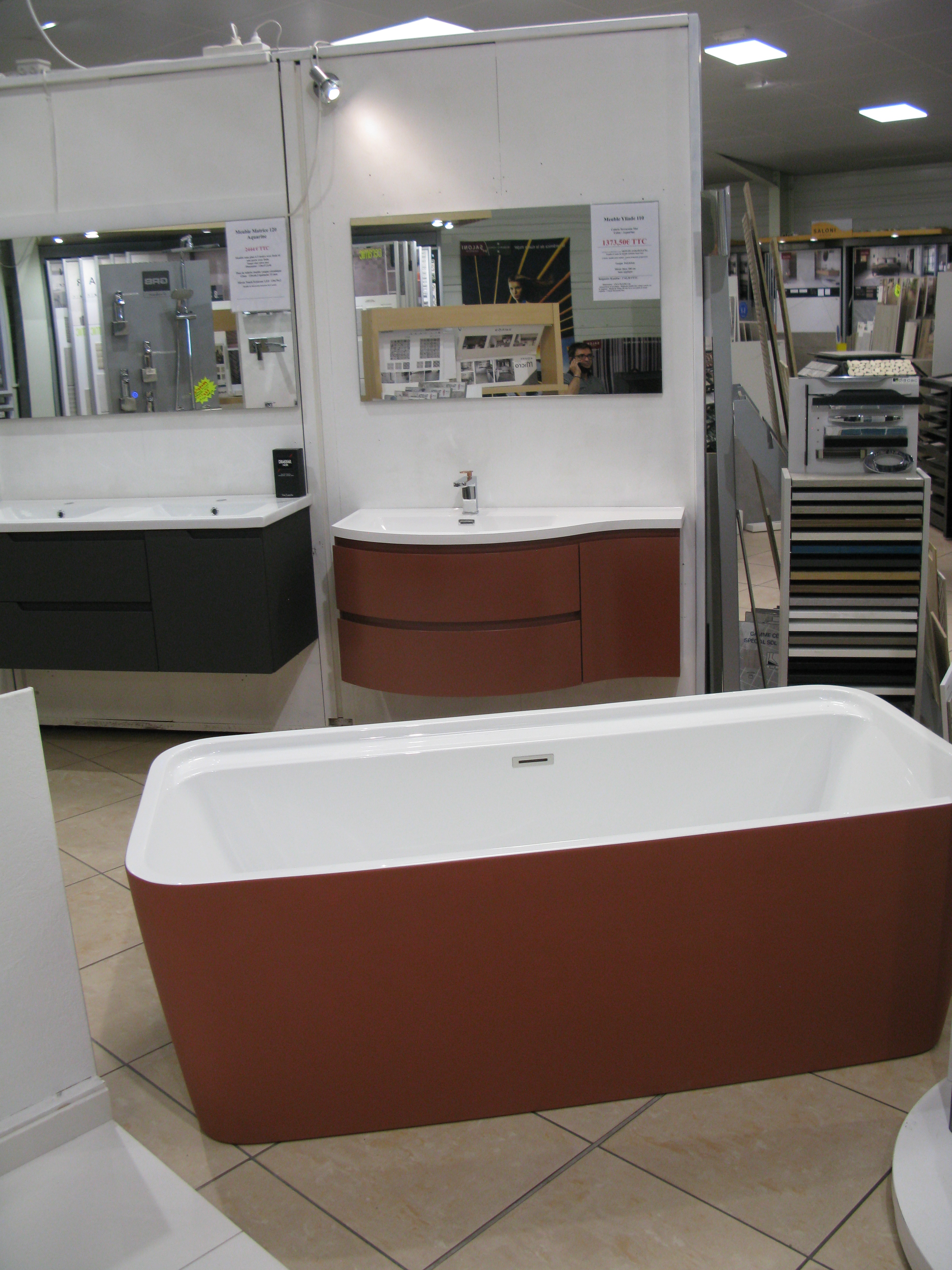 Meuble salle de bains Yliade 110cm Aquarine