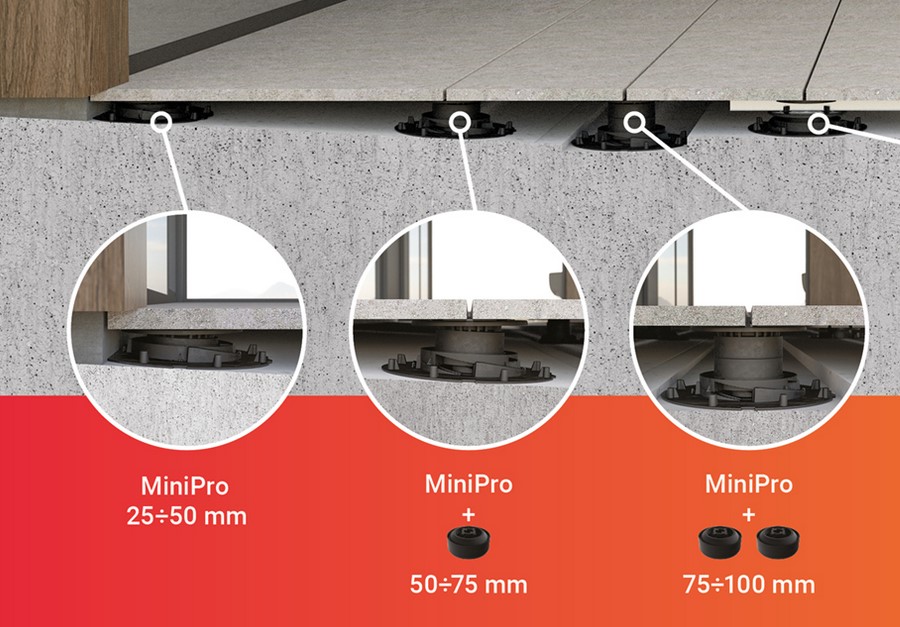 Plot rhaussable de 25mm  100mm Minipro Impertek