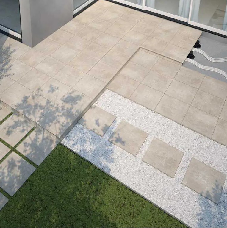 Carrelage en grs crame 20mm 60x60 Milano City Beige